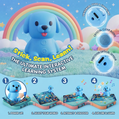 Talking Phonics Flash Card Set With Interactive Blue Reader Dog