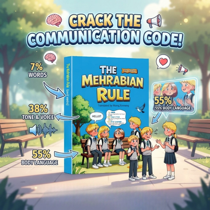 The Mehrabian Rule (Comic Version) – Body Language & Communication Skills Book for Kids & Teens