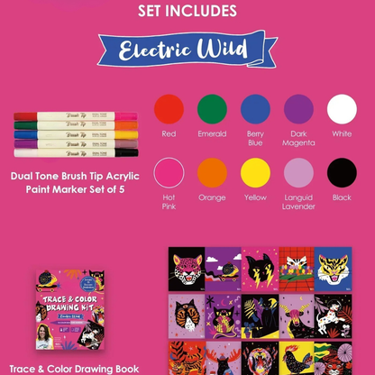 Trace & Color Drawing Supplies Kit