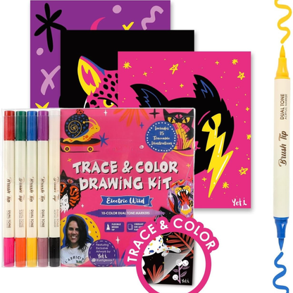 Trace & Color Drawing Supplies Kit