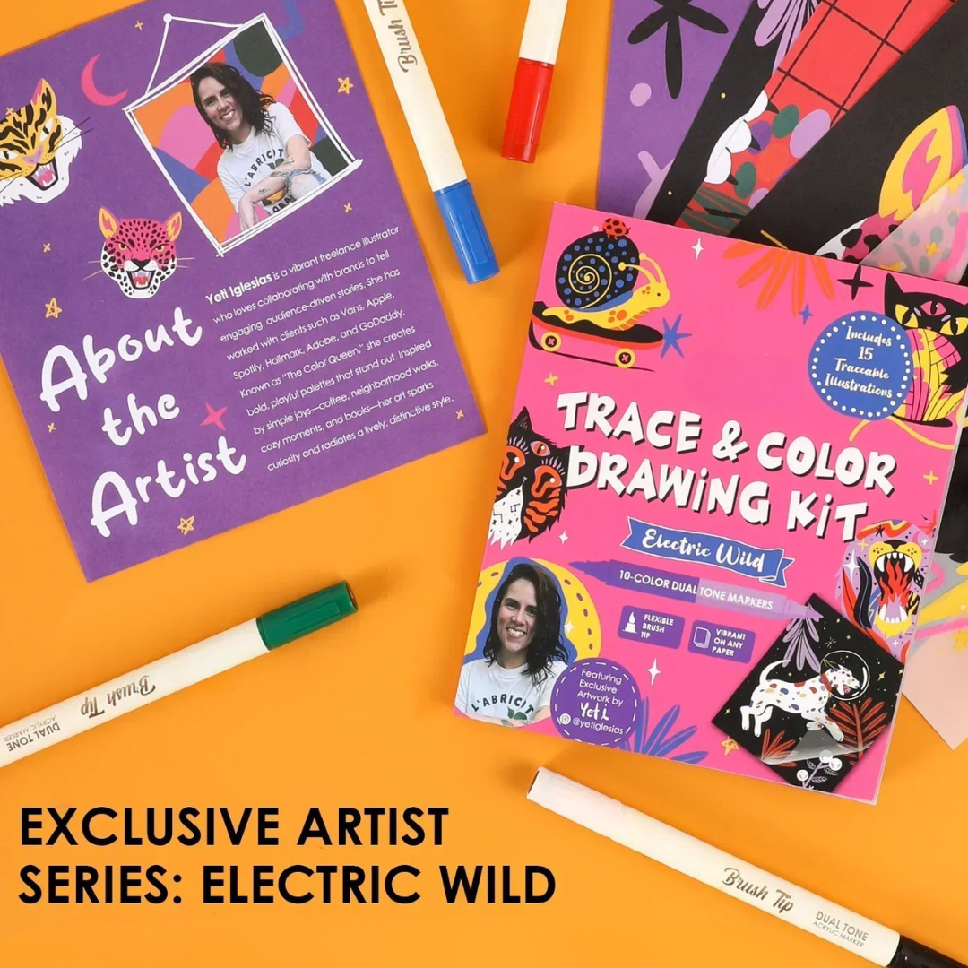 Trace & Color Drawing Supplies Kit