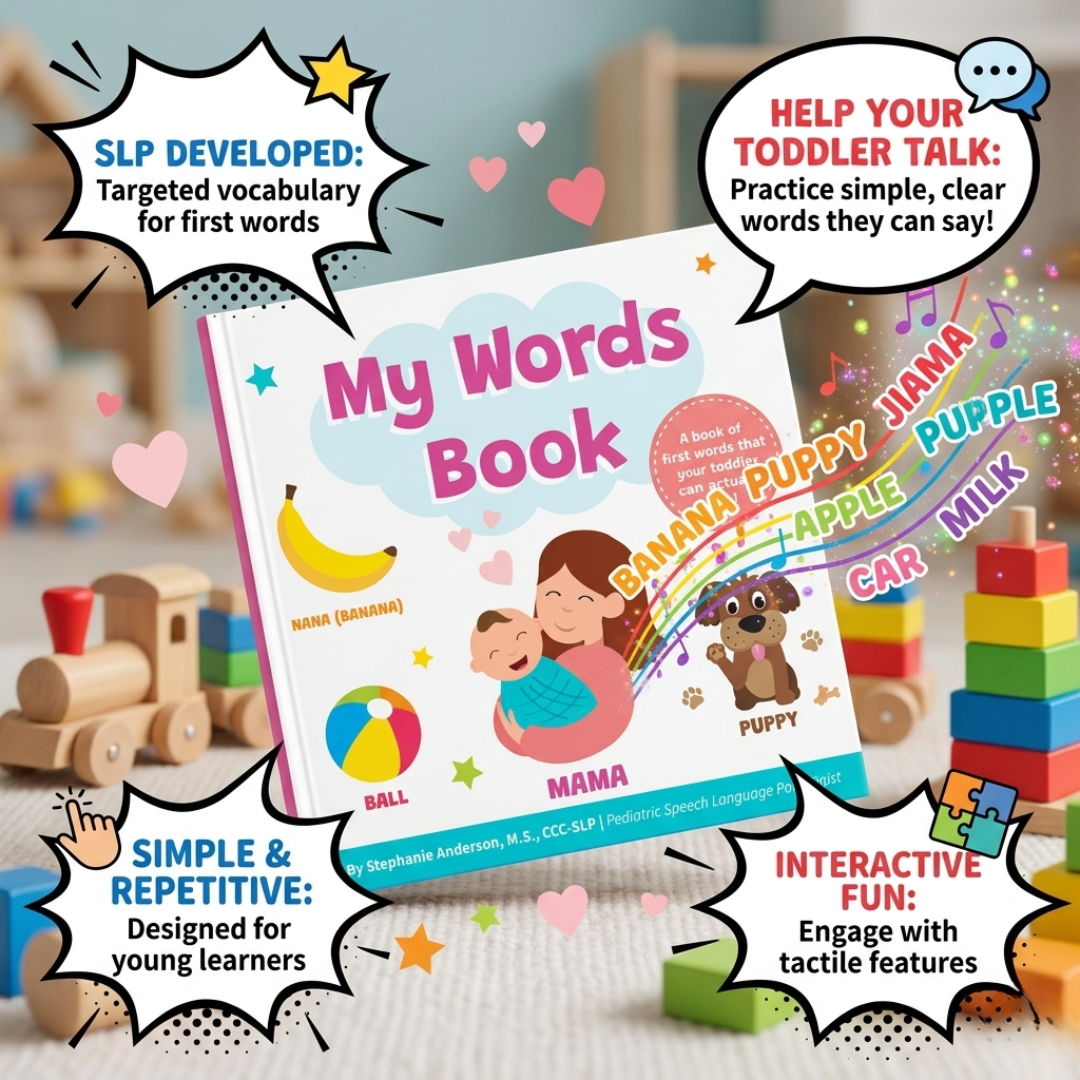 Early Speech Starter Bundle – 3 Interactive Speech Books for Toddlers