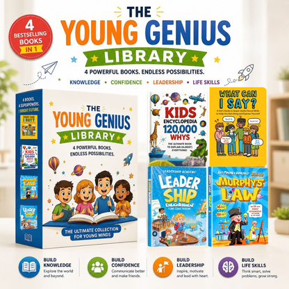 The Young Genius Library (4-in-1 Bundle Book)