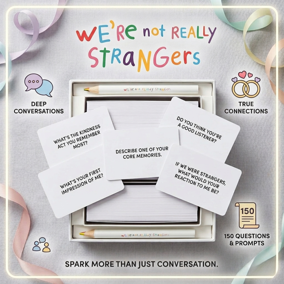 WE'RE NOT REALLY STRANGERS Kids Edition Card Game